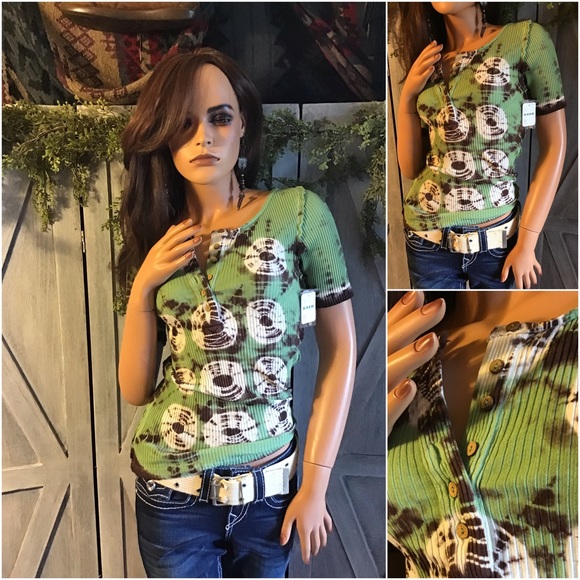 Free People Tops - Free People/Kyra Mint Chip Tee
